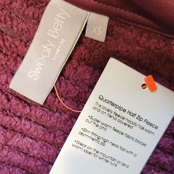 SWEATY BETTY QUARTERPIPE HALF ZIP FLEECE TOP XS - Picture 10 of 11